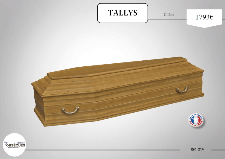 cercueil tallys chene
